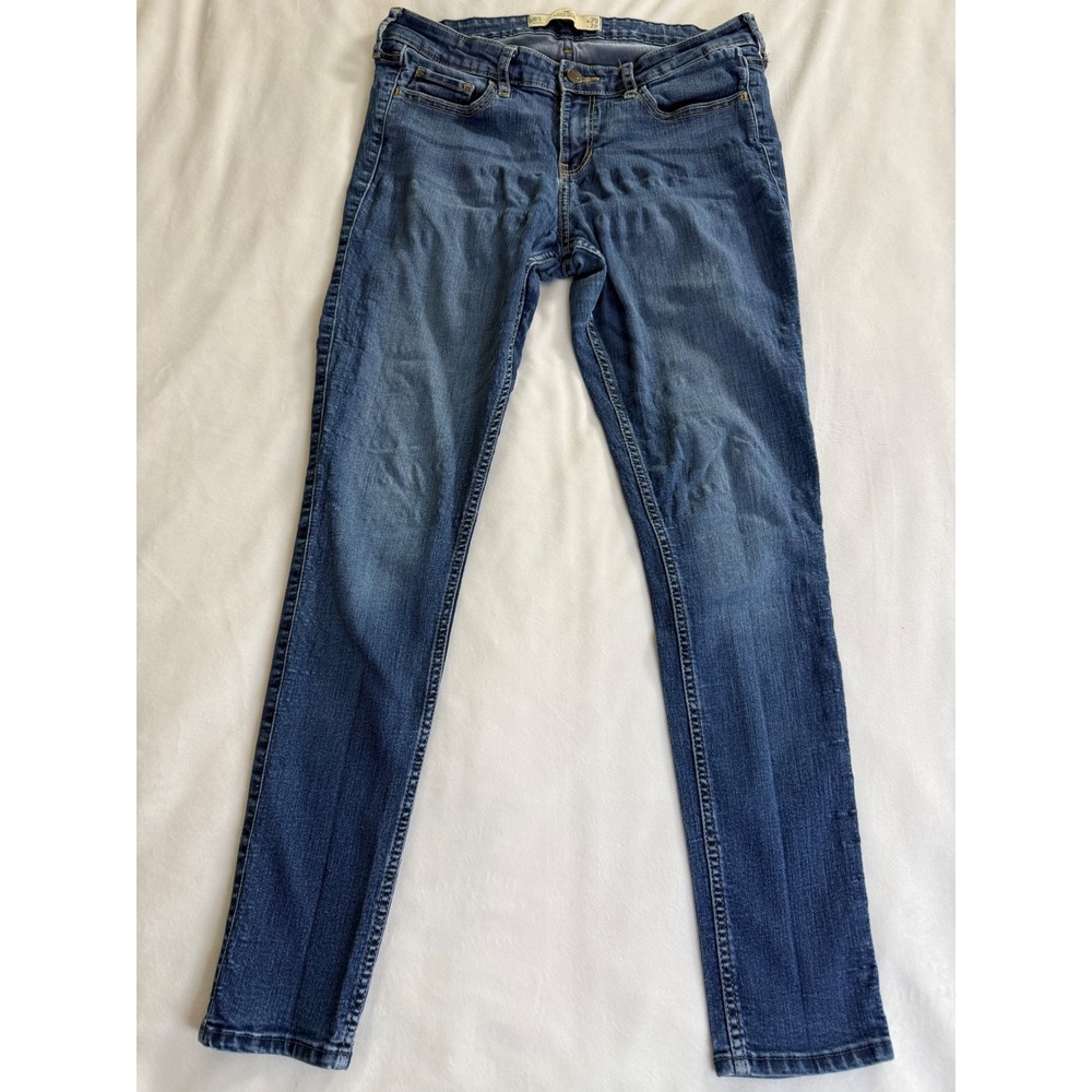 Hollister Super Skinny Jeans Womens 9S W29 L29 Medium Wash Blue Low Rise Denim